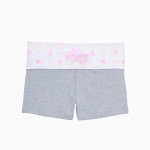 Loveshackfancy x PINK cotton fold over micro shorts